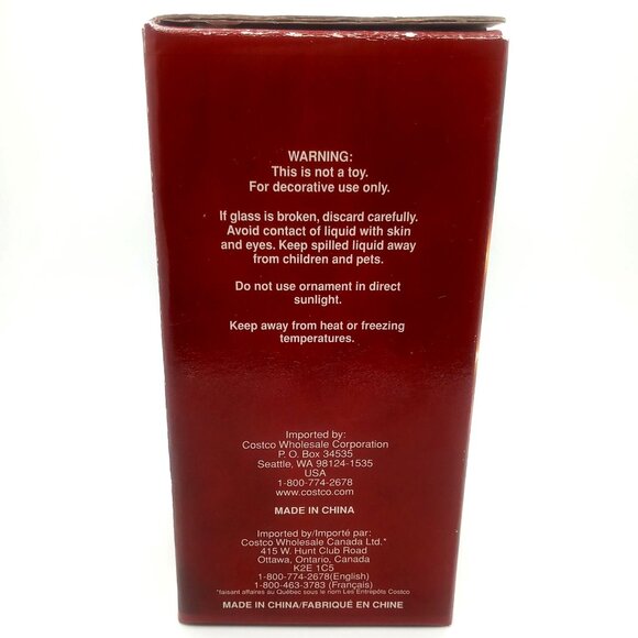 Kirkland Signature Santa Snow Water Globe Holiday Christmas Hanging Ornament 5" - Picture 10 of 12